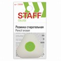 Ластик STAFF "College" PE-068, 35х35х10 мм, треугольный, салатовый пластиковый держатель, 228068 228068