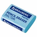 Ластики BRAUBERG PASTEL MAXI НАБОР 3 штуки, размер ластика 44х32х13 мм, упаковка блистер, 271345 271345