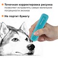 Ластик электрический BRAUBERG "JET", питание от 2 батареек ААА, 8 сменных ластиков, голубой, 229612 229612