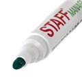 Маркер стираемый для белой доски ЗЕЛЕНЫЙ, STAFF "Manager" WBM-491, 5 мм, с клипом, 151494 151494