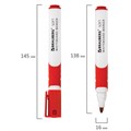 Маркер стираемый для белой доски КРАСНЫЙ, BRAUBERG "SOFT", 5 мм, резиновая вставка, 151250 151250