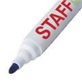 Маркер стираемый для белой доски СИНИЙ, STAFF "Manager" WBM-491, 5 мм, с клипом, 151492 151492