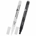Маркеры акриловые для рисования и хобби, 2 цвета ЧЕРНЫЙ/БЕЛЫЙ, линия 0,7-1 мм, BRAUBERG ART, 152527 152527