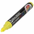 Маркер меловой "POP-ART" ЖЕЛТЫЙ, 5 мм, стираемый, для гладких поверхностей, BRAUBERG, 151528 151528