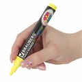 Маркер меловой "POP-ART" ЖЕЛТЫЙ, 5 мм, стираемый, для гладких поверхностей, BRAUBERG, 151528 151528
