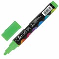Маркер меловой "POP-ART" ЗЕЛЕНЫЙ, 5 мм, стираемый, для гладких поверхностей, BRAUBERG, 151532 151532