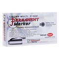 Маркер перманентный CROWN "Multi Marker Super Slim", ЧЕРНЫЙ, тонкий, 1 мм, P-505F 151548