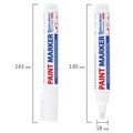 Маркер-краска лаковый (paint marker) 6 мм, БЕЛЫЙ, НИТРО-ОСНОВА, BRAUBERG PROFESSIONAL PLUS EXTRA, 151450 151450