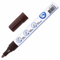 Маркер-краска лаковый EXTRA (paint marker) 4 мм, КОРИЧНЕВЫЙ, УСИЛЕННАЯ НИТРО-ОСНОВА, BRAUBERG, 151987 151987