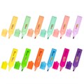 Набор текстовыделителей 12 ЦВЕТОВ, STAFF "EVERYDAY HL-720", 6 неоновых цветов + 6 пастельных цветов, линия 1-5 мм, 152557 152557