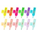 Набор текстовыделителей 12 ЦВЕТОВ, STAFF EVERYDAY HL-707, 6 неоновых цветов + 6 пастельных цветов, линия 1-5 мм, скошен. наконечник, 152552 152552
