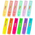 Набор текстовыделителей 12 ЦВЕТОВ, STAFF EVERYDAY HL-707, 6 неоновых цветов + 6 пастельных цветов, линия 1-5 мм, скошен. наконечник, 152552 152552