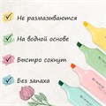 Набор текстовыделителей 6 ЦВЕТОВ, BRAUBERG "ORIGINAL PASTEL", линия письма 1-5 мм, 151698 151698