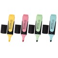 Набор текстовыделителей BRAUBERG 4 шт., АССОРТИ, "EXTRA PASTEL", прорезиненный корпус, линия 1-5 мм, 151756 151756