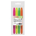 Набор текстовыделителей STAFF "Manager" HL-238, 4 шт., АССОРТИ, линия 1-3 мм, 151244 151244