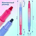 Набор текстовыделителей двусторонних 4 ШТУКИ / 8 ЦВЕТОВ, BRAUBERG "GRADE", линия письма 1-4 мм, 152509 152509