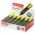 Текстовыделитель BRAUBERG "ORIGINAL", ЖЕЛТЫЙ, линия 1-5 мм, 151681 151681