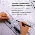 Линейка с роликом (рейсшина) 30 см, BRAUBERG, металлический ролик, коробка с подвесом, 210647 210647