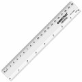 Линейка пластиковая 20 см, ОФИСМАГ, прозрачная, европодвес, 210285 210285