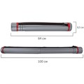 Тубус для чертежей телескопический, длина 64-100 см, формат А0, диаметр 8,5 см, с ремнем, серый, BRAUBERG, 271257 271257