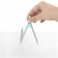 Готовальня BRAUBERG SCHOOL KIT, 9 предметов, циркуль 125 мм, чертежные принадлежности, мятный цвет, 210716 210716
