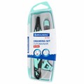 Готовальня BRAUBERG ULTRA, 4 предмета: циркуль 135 мм, запасной грифель, насадка, мятный цвет, 210824 210824