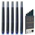 Картриджи чернильные PARKER "Cartridge Quink", КОМПЛЕКТ 5 штук, черные, 1950382 142387