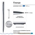 Ручка подарочная шариковая BRUNO VISCONTI "Firenze", корпус серебро, 1 мм, футляр, синяя, 20-0302/01 144186