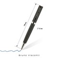 Ручка подарочная шариковая BRUNO VISCONTI "Milano", корпус черный, 1 мм, синяя, 20-0224/01 144189