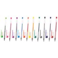 Ручки гелевые ПИФАГОР, НАБОР 10 ЦВЕТОВ, корпус прозрачный, узел 0,5 мм, линия письма 0,35 мм, 142794 142794