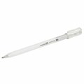 Ручка гелевая BRAUBERG Art Classic, БЕЛАЯ, корпус тонированный белый, узел 1мм, линия 0,5мм, 143418 143418