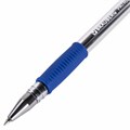 Ручка гелевая РОССИЯ "PATRIOT-GT", СИНЯЯ, корпус прозрачный, узел 0,7 мм, линия письма 0,4 мм, BRAUBERG, 143959 143959