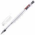 Ручка гелевая СЕРЕБРИСТАЯ BRAUBERG "EXTRA SILVER", корпус прозрачный, 0,5 мм, линия 0,35 мм, 143913 143913