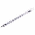 Ручка гелевая СЕРЕБРИСТАЯ BRAUBERG "EXTRA SILVER", корпус прозрачный, 0,5 мм, линия 0,35 мм, 143913 143913