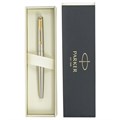 Ручка перьевая PARKER "Jotter Core Stainless Steel GT", ежедневник А5 черный, пакет, 880902 880902
