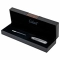 Ручка подарочная шариковая GALANT "Hector", корпус черный/серебро, детали серебро, узел 0,7 мм, линия письма 0,5 мм, синяя, 144173 144173
