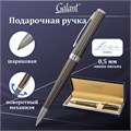 Ручка подарочная шариковая GALANT "PASTOSO", корпус оружейный металл, детали хром, узел 0,7 мм, синяя, 143516 143516
