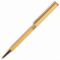 Ручка подарочная шариковая GALANT "Stiletto Gold", тонкий корпус, золотистый, золотистые детали, пишущий узел 0,7 мм, синяя, 140527 140527