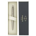 Ручка шариковая PARKER "Jotter Core Stainless Steel CT", ежедневник А5 черный, пакет, 880891 880891