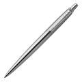 Ручка шариковая PARKER "Jotter Core Stainless Steel CT", корпус серебристый, детали хром, синяя, 1953170 142378