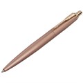 Ручка шариковая PARKER "Jotter XL Monochrome Pink Gold PGT", корпус "розовое золото", сталь, синяя, 2122755 143765