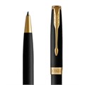 Ручка шариковая PARKER "Sonnet Core Matt Black GT", черный матовый лак, позолота, черная, 1931519 142359