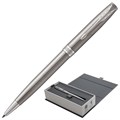 Ручка шариковая PARKER "Sonnet Core Stainless Steel CT", корпус серебристый, палладиевые детали, черная, 1931512 142367