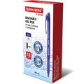 Ручка стираемая гелевая с грипом BRAUBERG "X-ERASE", СИНЯЯ, корпус синий, узел 0,7 мм, линия письма 0,35 мм, 143333 143333