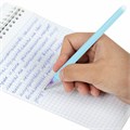 Ручка стираемая гелевая ЮНЛАНДИЯ "Лимонад", СИНЯЯ, + 5 сменных стержней, прорезиненный корпус, узел 0,5 мм, линия письма 0,35 мм, 144241 144241