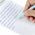Ручка стираемая гелевая ЮНЛАНДИЯ "Лимонад", СИНЯЯ, + 5 сменных стержней, прорезиненный корпус, узел 0,5 мм, линия письма 0,35 мм, 144241 144241