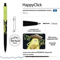 Ручка шариковая автоматическая BRUNO VISCONTI "HappyClick", СИНЯЯ, "Авокадо Rock star", линия письма 0,38 мм, 20-0241/62 144198
