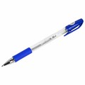 Ручка шариковая BRAUBERG "BP-GT", СИНЯЯ, корпус прозрачный, евронаконечник 0,7 мм, линия письма 0,35 мм, 144004 144004