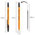 Ручка шариковая BRAUBERG "ULTRA ORANGE", ЧЕРНАЯ, узел 0,7 мм, чернила ГЕРМАНИЯ, наконечник ШВЕЙЦАРИЯ, 143563 143563