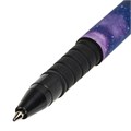 Ручка шариковая BRAUBERG SOFT TOUCH GRIP "SPACE", СИНЯЯ, мягкое покрытие, узел 0,7 мм, 143714 143714